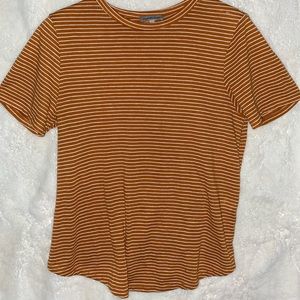 Striped Orange and White T-shirt